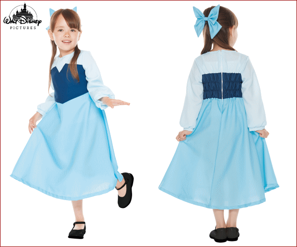 キッズ　アリエルS　町娘　人魚姫　リトルマーメイド　プリンセス　Disney　ハロウィン　コスプレ　コスチューム　衣装　仮装　かわいい w-col-10000717 ワールドショップコレクション サンプル画像2