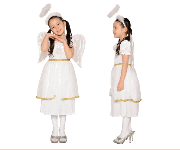【キッズ】キッズエンジェル【120】【天使】【エンジェル】【パーティ】【クリスマス】【コスプレ】【コスチューム】【衣装】【仮装】【かわいい】