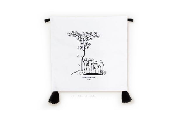 【全品　送料無料！】　 ムーミン　Moomin　ボタニカルシリーズ　ファブリックポスターニョロニョロ　ミイ　リトルミイ　アニメ　絵本　キャラクター　ポスター　壁掛け　タペストリー　 布　インテリア　雑貨　グッズ
