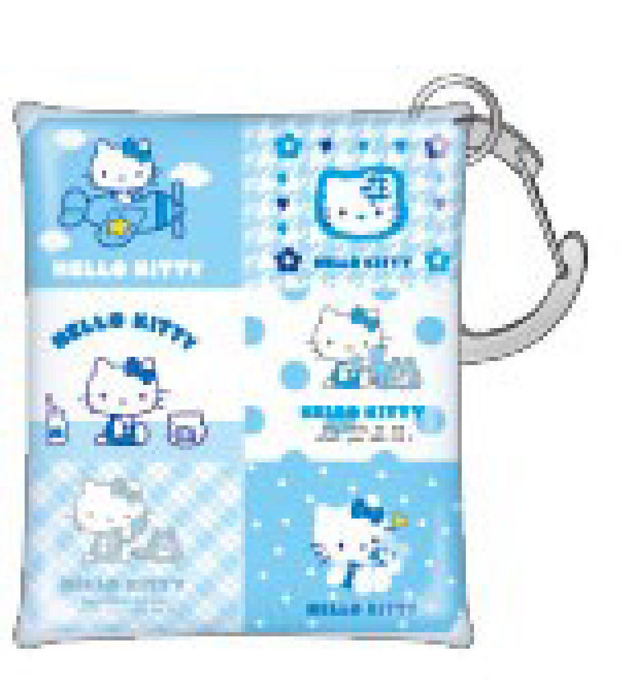 【全品　送料無料！】　サンリオキャラクターズ　クリアマルチケースSS　総柄　水色　ハローキティ　ポーチ　ケース　小物入れ　小銭入れ　コインケース　収納　子供　キッズ　雑貨　グッズ　かわいい