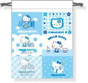 【全品 送料無料!】【日本製】【サンリオキャラクターズ】マチ付き巾着【総柄】【水色】【ハローキティ】【ポーチ】【ケース】【小物入れ】【袋】【きんちゃく】【収納】【子供】【キッズ】【雑貨】【グッズ】【かわいい】(3)