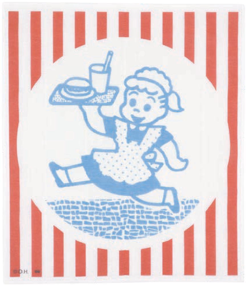 オオOGB-903 【全品　送料無料！】　オサムグッズ　OSAMU GOODS　かや生地ふきんレッド　赤　ストライプ　ジル　ドーナツ　オサム　キャラクター　ふきん　タオル　たおる　キッチン　食卓　雑貨　グッズ　かわいい