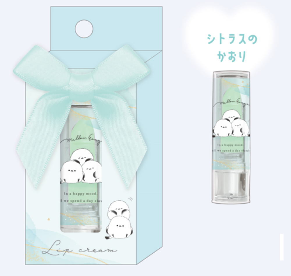【全品　送料無料！】　オリジナル　リップクリームギフトセット　【6個セット】　MELLOW ENAGA　シマエナガ　リップ　乾燥対策　美容　コスメ　プレゼント　贈り物　お祝い　誕生日　雑貨　グッズ　かわいい