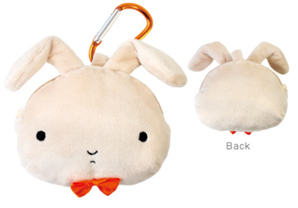 樂天商城 - 【全品　送料無料！】　クレヨンしんちゃん　カラビナ付きぬいぐるみファスナーマスコットネネちゃんうさぎ　アニメ　漫画　映画　ポーチ　ケース　小物入れ　収納　キーホルダー　キーリング　チャーム　人形　ドール　雑貨　グッズ　かわ