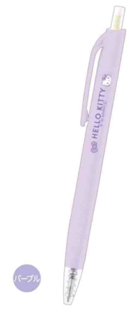 【全品　送料無料！】　セット商品　10本入り　サンリオキャラクターズ　さんかくじくゲルペン0.5mm　パープル　紫　ハローキティ　カラーペン　色ペン　ボールペン　筆記用具　文房具　学校　勉強　雑貨　グッズ　かわいい