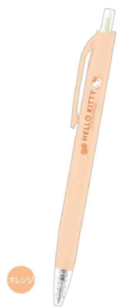 【全品　送料無料！】　セット商品　10本入り　サンリオキャラクターズ　さんかくじくゲルペン0.5mm　オレンジ　ハローキティ　カラーペン　色ペン　ボールペン　筆記用具　文房具　学校　勉強　雑貨　グッズ　かわいい