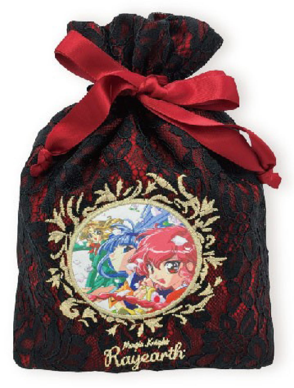 【全品 送料無料！】 魔法騎士レイアース 巾着集合 レース×刺繍 アニメ ポーチ ケース 小物入れ 袋 収納 子供 キッズ 雑貨 グッズ かわいい