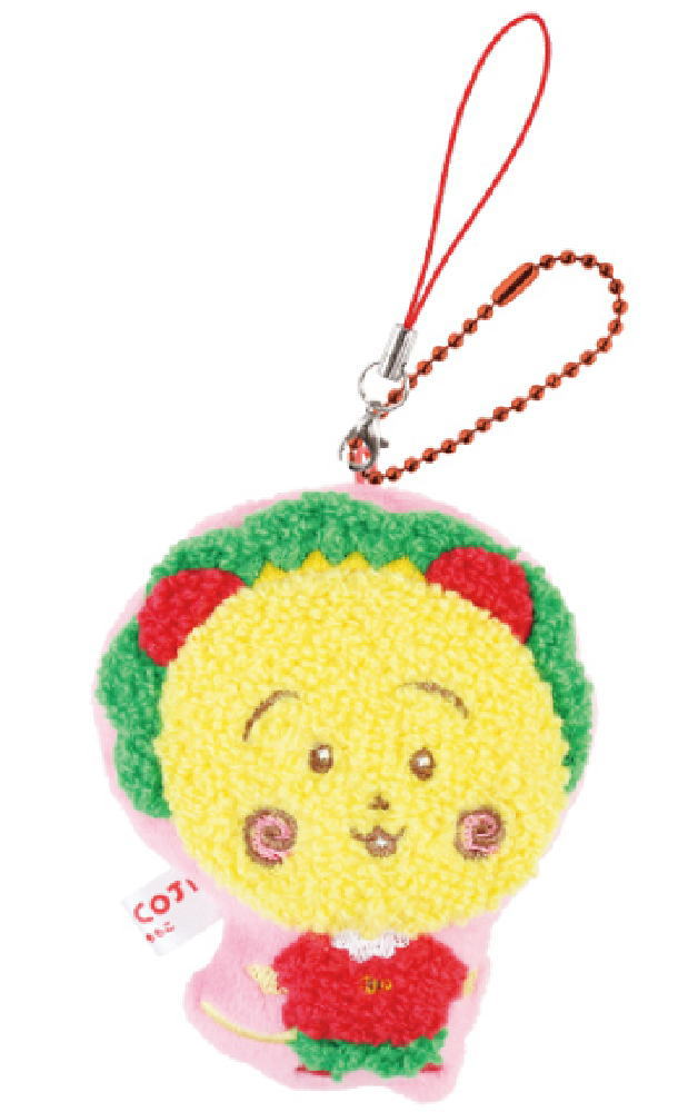 【全品　送料無料！】　コジコジ　COJI-COJI　もこもこクリーナーマスコットにこにこ　きみとぼく　さくらももこ　テレビ　アニメ　漫画　キーリング　チャーム　鍵　掃除　画面拭き　ホコリ取り　スマホクリーナー　雑貨　グッズ