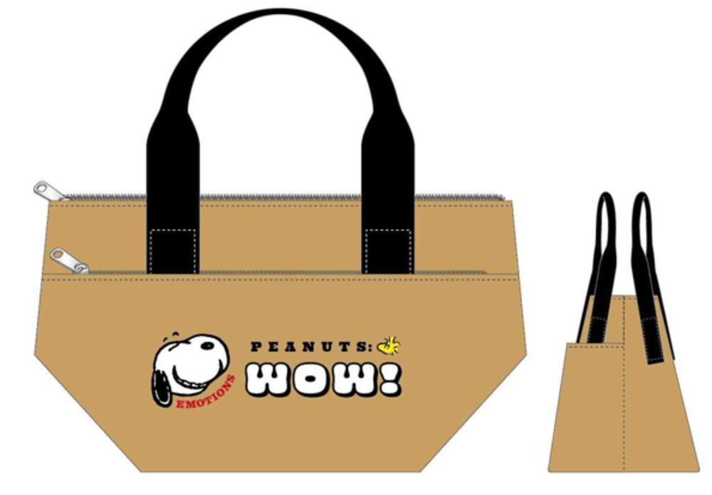 【全品　送料無料！】　スヌーピー　SNOOPY　ポケット付きアルミランチバッグフェイス　ピーナッツ　ウッドストック　すぬーぴー　アニメ　キャラクター　かばん　カバン　鞄　弁当入れ　収納　お出かけ　アウトドア　雑貨　グッズ