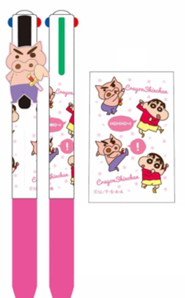 Other - 【全品　送料無料！】　クレヨンしんちゃん　マスコット付き4色ボールペンぶりぶりざえもん　漫画　アニメ　映画　ボールペン　筆記用具　文房具　学校　勉強　雑貨　グッズ　かわいい