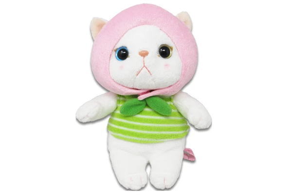 【全品　送料無料！】　オリジナル　choo choo　コスチュームぬいぐるみS　ピーチ　猫　ネコ　ねこ　動物　アニマル　マスコット　人形　おもちゃ　インテリア　子供　キッズ　雑貨　グッズ　かわいい