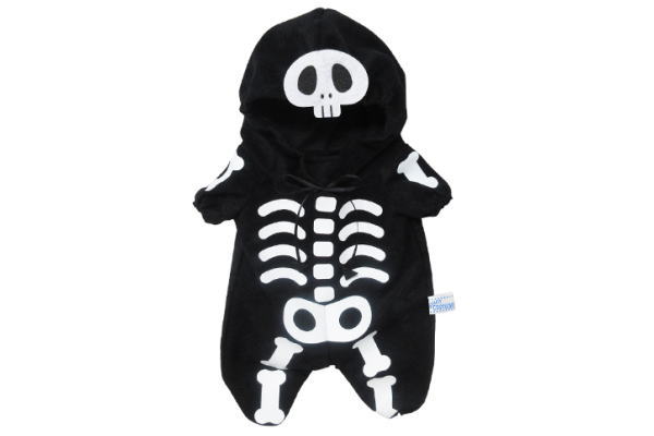 樂天商城 - 【全品　送料無料！】　オリジナル　プラッシュコスチューマー　着ぐるみ M　スケルトン　ハロウィン　服　コスチューム　着せ替え　ぬいぐるみ　人形　マスコット　雑貨　グッズ　かわいい