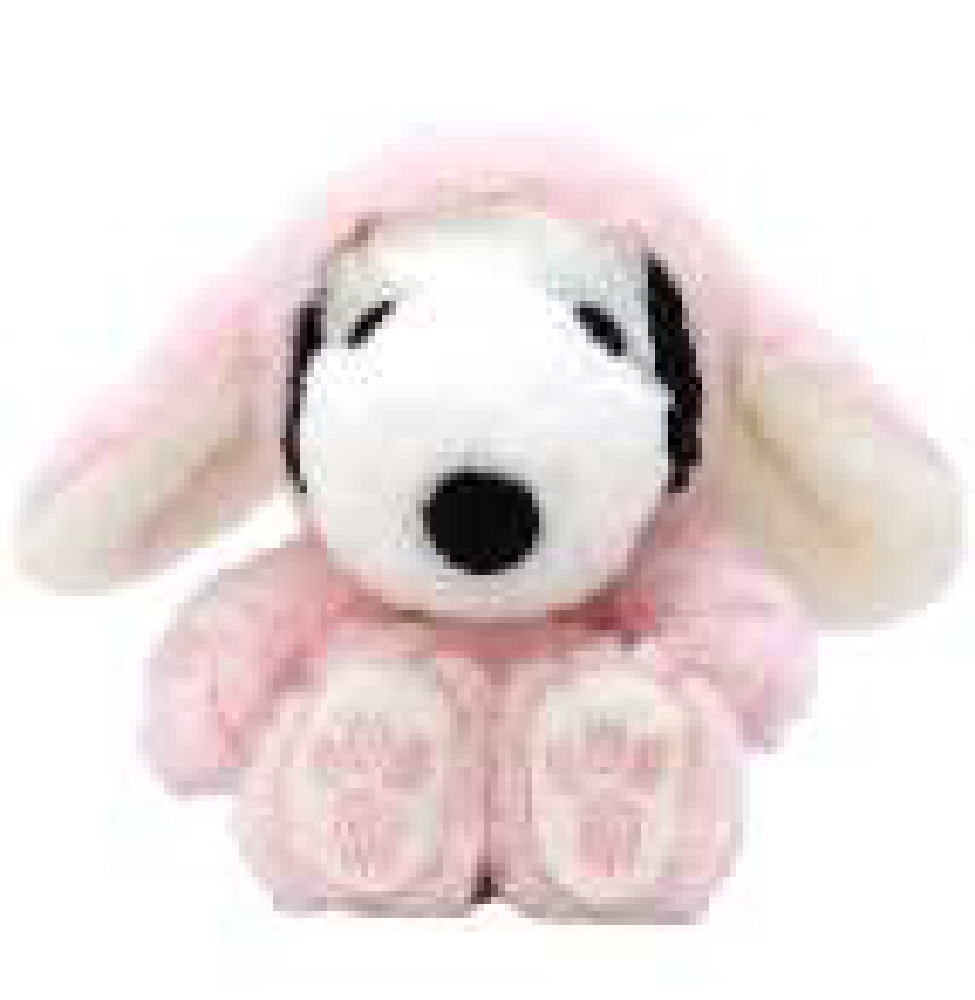 Snoopy - 【全品　送料無料！】　スヌーピー　SNOOPY　FUWAKUTAぬいぐるみS　ライトピンク　ロップイヤーバニー　ピーナッツ　ウッドストック　マスコット　人形　ドール　おもちゃ　インテリア　子供　キッズ　雑貨　グッズ　かわい