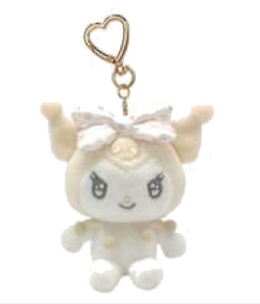 【全品　送料無料！】　サンリオキャラクターズ　推し色マスコットキーホルダーホワイト　白　クロミ　推し　推し活　キーリング　チャーム　鍵　ぬいぐるみ　人形　ドール　雑貨　グッズ　かわいい