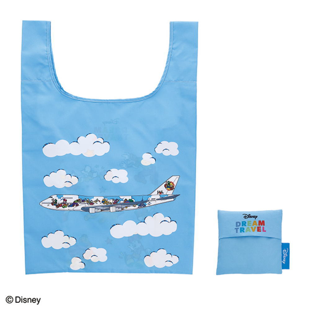 【全品 送料無料！】 JAL×ディズニーキャラクター エコバッグトラベルブルー ミッキーマウス コラボ かばん カバン 鞄 袋 収納 買い物 ショッピング アウトドア 雑貨 グッズ かわいい