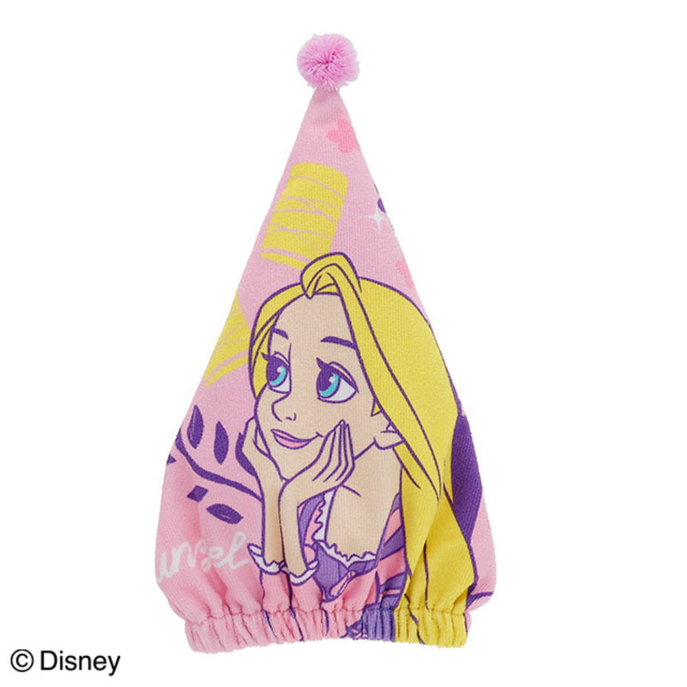 【全品 送料無料！】 ディズニープリンセス キャップタオルトゥインクルピンク 塔の上のラプンツェル 姫 アニメ 映画 お風呂上り プール 海 子供 キッズ 雑貨 グッズ かわいい