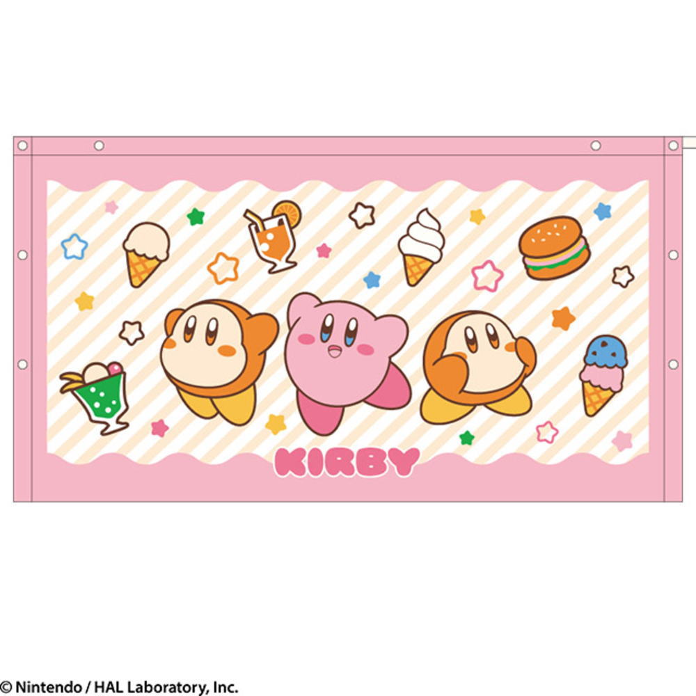 【全品　送料無料！】　星のカービィ　60丈巻きタオルくいしんぼう　ゲーム　カービー　任天堂　バスタオル　たおる　ラップタオル　スナップ付き　ボタン付き　お風呂　プール　海　子供　キッズ　雑貨　グッズ　かわいい