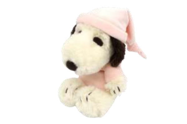 Snoopy - 【全品　送料無料！】　 スヌーピー　SNOOPY　FUWAKUTAぬいぐるみライトピンク　パジャマ　ピーナッツ　ウッドストック　すぬーぴー　アニメ　キャラクター　ドール　ぬいぐるみ　人形　おもちゃ　キッズ　子供　インテリア