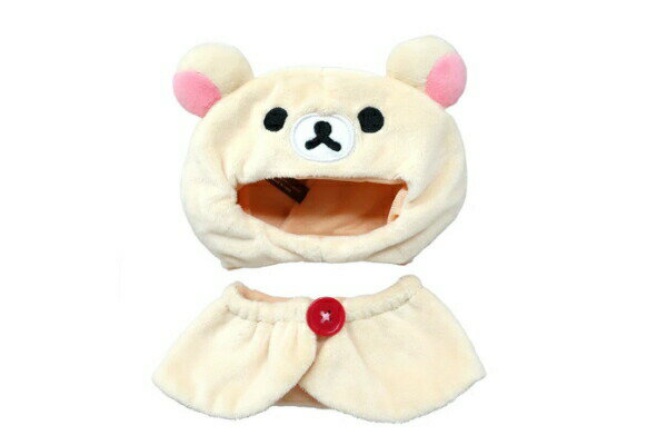 樂天商城 - 【全品　送料無料！】　オリジナル　プラッシュコスチューマー　着ぐるみM　コリラックマ　被り物　ポンチョ　服　コスチューム　着せ替え　ぬいぐるみ　ドール　人形　マスコット　雑貨　グッズ　かわいい