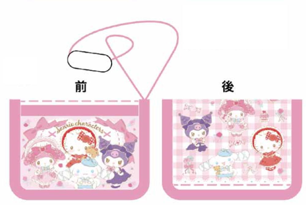 樂天商城 - 【全品　送料無料！】　サンリオキャラクターズ　ウォレットミックスピンク　さいふ　サイフ　財布　折りたたみ　子供　キッズ　雑貨　グッズ　かわいい