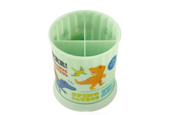 樂天商城 - 【全品　送料無料！】　オリジナル　回転式小物スタンドDINOSAURS　ダイナソー　恐竜　動物　アニマル　ケース　収納　小物入れ　ペン入れ　文房具　子供　キッズ　雑貨　グッズ　かわいい　TE