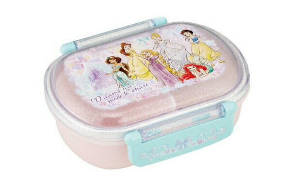 【全品　送料無料！】　日本製　ディズニープリンセス　抗菌食洗機対応ふわっとフタタイトランチボック..