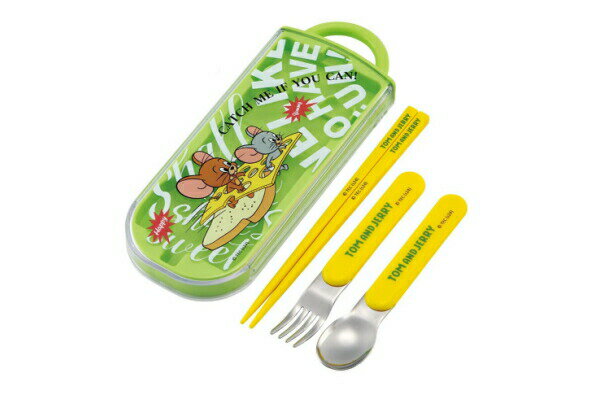 【全品　送料無料！】　日本製　トムとジェリー　抗菌スライド式トリオセットEAT.EAT.EAT　トム　ジェ..
