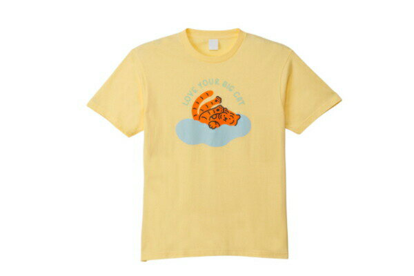 樂天商城 - 【全品　送料無料！】　MUZIK TIGER　ムジークタイガー　TシャツL　イエロー　黄色　動物　アニマル　韓国　ブランド　トップス　服　半袖　ファッション　レディース　女性　雑貨　グッズ　かわいい