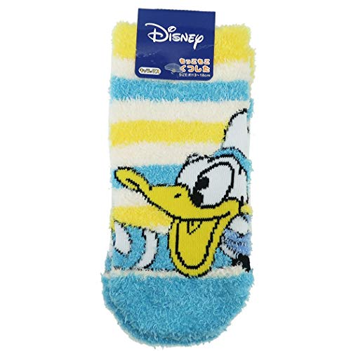【全品 送料無料！】 ディズニーキャラクター もっこもこ靴下ボーダー ドナルドダック 映画 アニメ くつした くつ下 靴下 ファッション 子供 キッズ 雑貨 グッズ かわいい