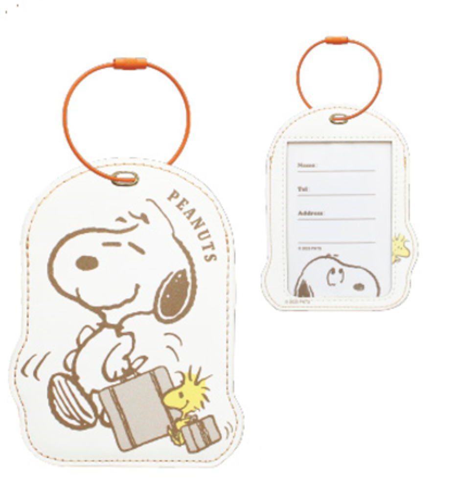 【全品 送料無料！】 スヌーピー SNOOPY ラゲッジキーリングピーナッツ ウッドストック キャラクター キーホルダー タグ 目印 ネーム 名前 かばん バッグ スーツケース 旅行 トラベル 雑貨 グッズ かわいい