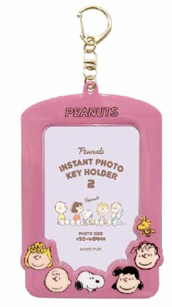 【全品　送料無料！】　スヌーピー　SNOOPY　インスタントフォトキーホルダー2ピーナッツ　ウッドストック　すぬーぴー　キャラクター　キーリング　チャーム　ケース　カバー　写真入れ　収納　推し　推し活　雑貨　グッズ　かわい(3)