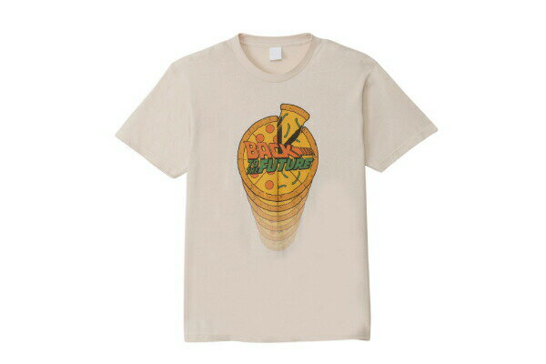 【全品　送料無料！】　バック・トゥ・ザ・フューチャー　TシャツL　ピザ　映画　トップス　服　半袖　ファッション　レディース　女性　雑貨　グッズ　かわいい