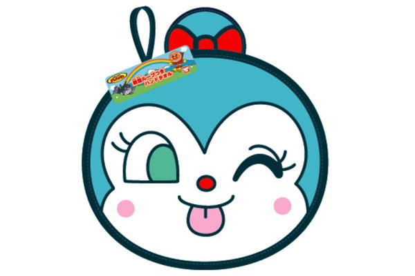 【全品　送料無料！】　アンパンマン　あんぱんまん　顔型ループ付きハンドタオルコキンちゃん　やなせたかし　アニメ　映画　タオル　たおる　保育園　幼稚園　ひも付き　子供　キッズ　雑貨　グッズ　かわいい