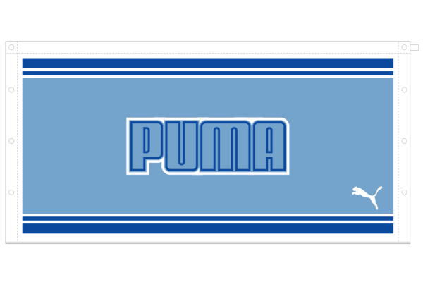 【全品　送料無料！】　オリジナル　ラップバスタオルブルー　青　PUMA　ブランド　メーカー　タオル　たおる　運動　スポーツ　アウトドア　プール　海　雑貨　グッズ　かわいい