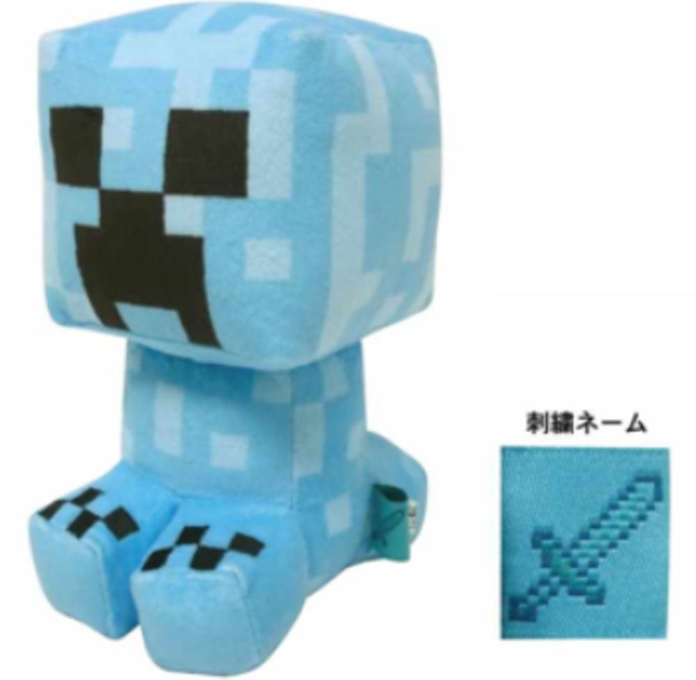 【全品　送料無料！】　Minecraft　マインクラフト　コレクションぬいぐるみ帯電クリーパー(蓄光)　マイクラ　ゲーム　映画　マスコット　人形　ドール　おもちゃ　子供　キッズ　インテリア　雑貨　グッズ　かわいい