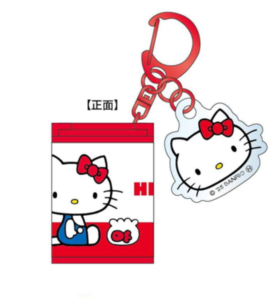 【全品　送料無料！】【サンリオキャラクターズ】コインシリンダー【レッド】【赤】【ハローキティ】【ポーチ】【コインケース】【小銭入れ】【収納】【キーホルダー】【キーリング】【雑貨】【グッズ】【かわいい】のサムネイル