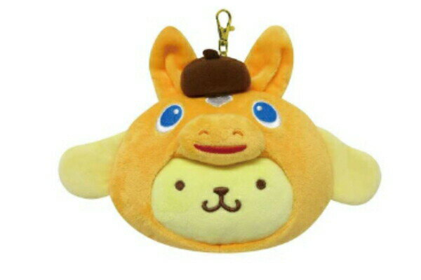 【全品　送料無料！】　ロディ×サンリオキャラクターズ　フェイスパスケースポムポムプリン　コラボ　ポーチ　カード入れ　定期入れ　小物入れ　小銭入れ　収納　マスコット　リール付き　通勤　通学　雑貨　グッズ　かわいい