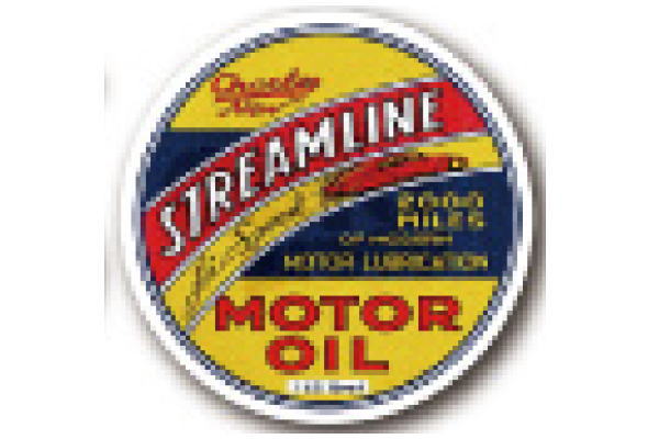 　アメリカン雑貨　ガレージステッカーSTREAMLINE MOTOROIL　car　車　アメリカ　USA　アメキャラ　シール　文房具　雑貨　グッズ　かわいい