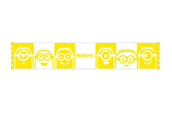 【全品 送料無料！】 MINION ミニオンズ マフラータオルフェイスパターン イエロー 黄色 ミニオン ユニバ 映画 アニメ タオル たおる 日よけ スポーツ アウトドア 雑貨 グッズ かわいい