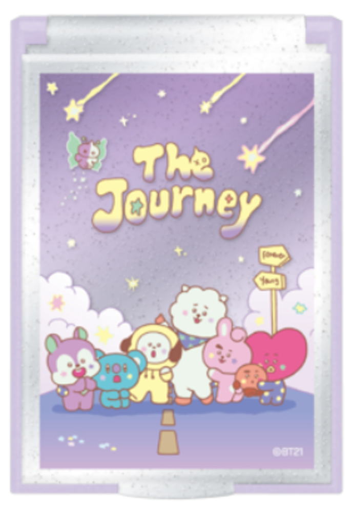 [전품 무료 배송!] 일본제 BT21 LINE FRIENDS S 사이즈 미러 ARMY 아이돌 한국 라인 프렌즈 거울 접는 메이크업 화장 코스메틱 잡화 상품 귀여운