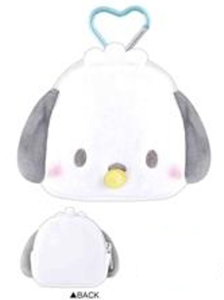 樂天商城 - 【全品　送料無料！】　サンリオキャラクターズ　ベビーシリーズ　ぬいぐるみミニポーチポチャッコ　ケース　小物入れ　小銭入れ　コインケース　収納　カラビナ付き　メイク　化粧　コスメ　雑貨　グッズ　かわいい