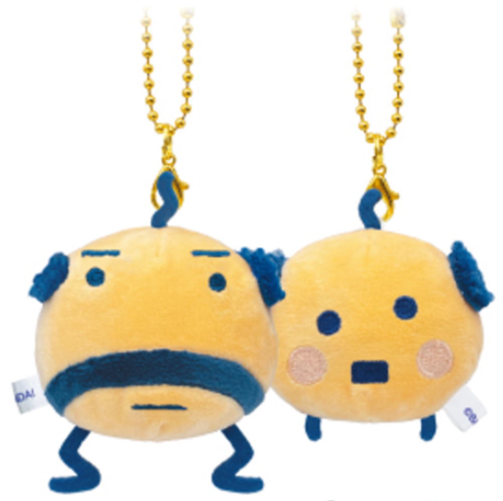 【全品　送料無料！】　たまごっち　ニコぬいキーホルダーおやじっち×やんぐおやじっち　ゲーム　キーリング　チャーム　鍵　マスコット　ぬいぐるみ　人形　ドール　ペア　おそろい　友達　フレンズ　雑貨　グッズ　かわいいのサムネイル