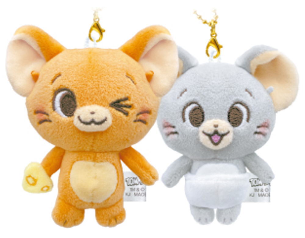 【全品 送料無料！】 とむとじぇりーごっこ ニコぬいキーホルダーごっこ ジェリーとタフィー アニメ キーリング チャーム ぬいぐるみ 人形 ドール マスコット ニコイチ お揃い ペア フレンズ 友達 雑貨 グッズ かわい