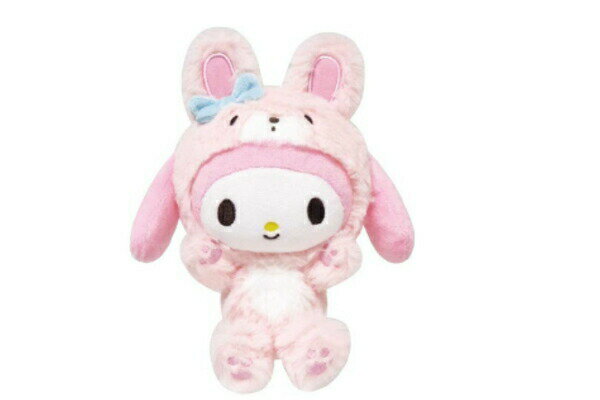 Rabbit - 【全品　送料無料！】　サンリオキャラクターズ　バンザイシリーズ　ぬいぐるみマイメロディ×ウサギ　マスコット　人形　ドール　おもちゃ　インテリア　子供　キッズ　雑貨　グッズ　かわいい