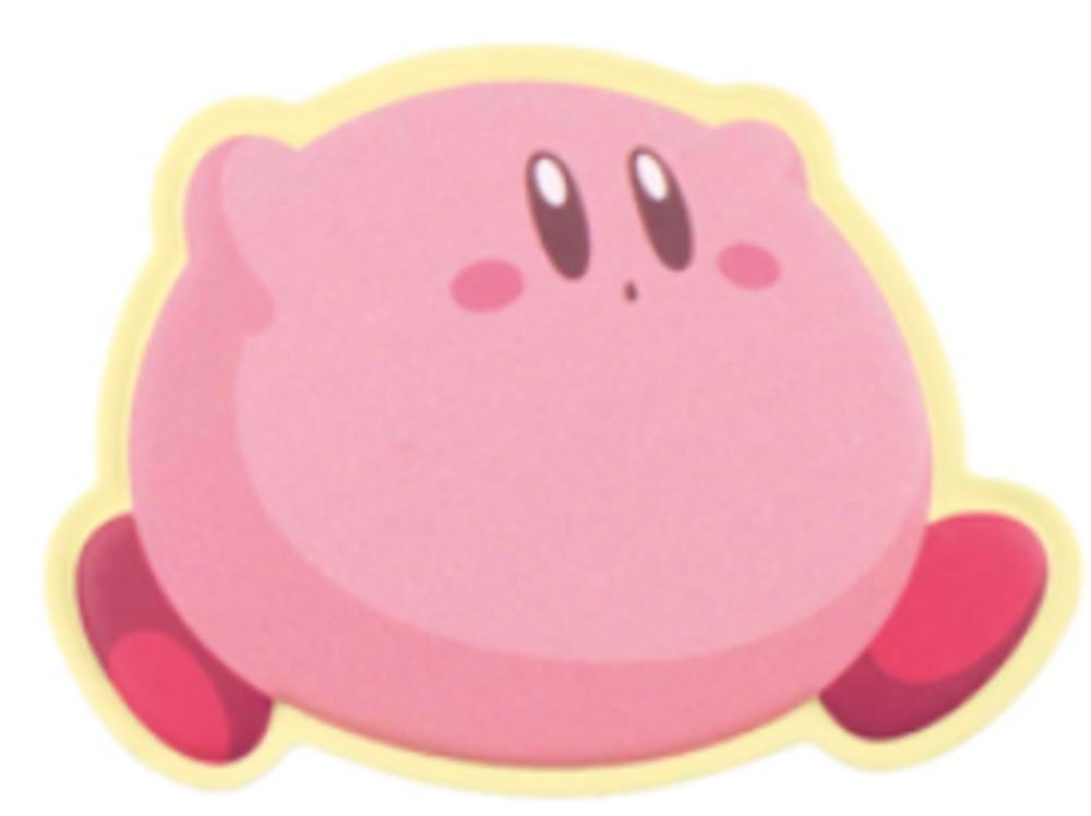 【全品 送料無料！】 星のカービィ レザー風ステッカーまんぷく ゲーム ゲームキャラ カービー 任天堂 ステッカー シール 文房具 雑貨 グッズ かわいい