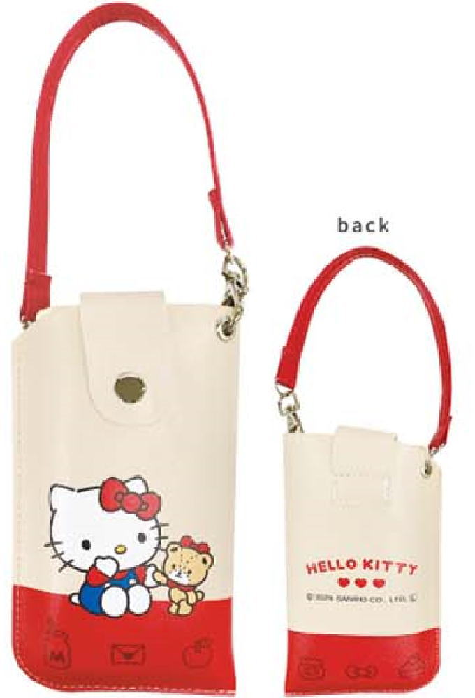 【全品　送料無料！】　サンリオキャラクターズ　フラットメガネケースハローキティ　カバー　ポーチ　ケース　眼鏡入れ　収納　雑貨　グッズ　かわいい