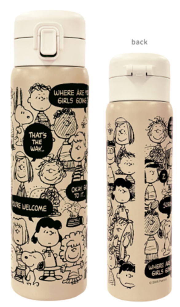 楽天市場】スヌーピー ワンプッシュ ステンレスボトルの通販