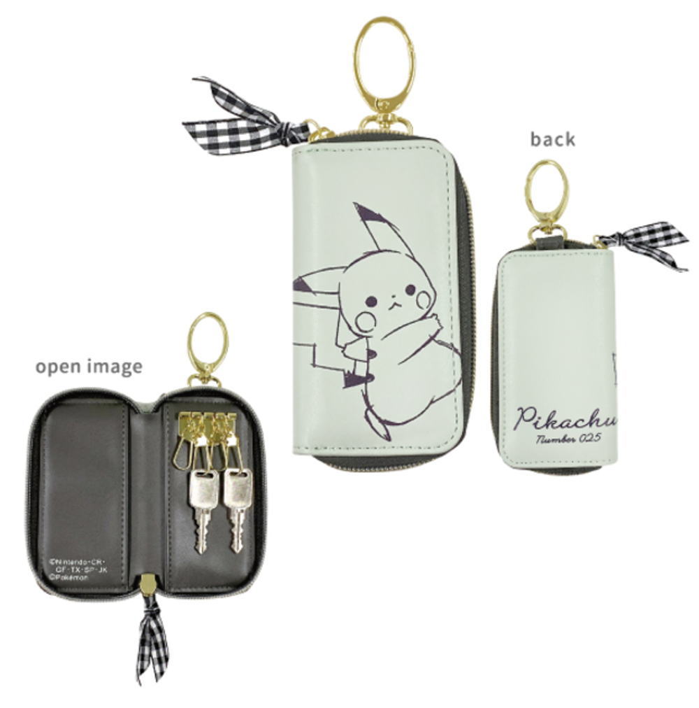 【全品　送料無料！】　ポケットモンスター　キーケースルンルンピカチュウ　ポケモン　ゲーム　アニメ　映画　カバー　ポーチ　ケース　鍵入れ　収納　雑貨　グッズ　かわいい