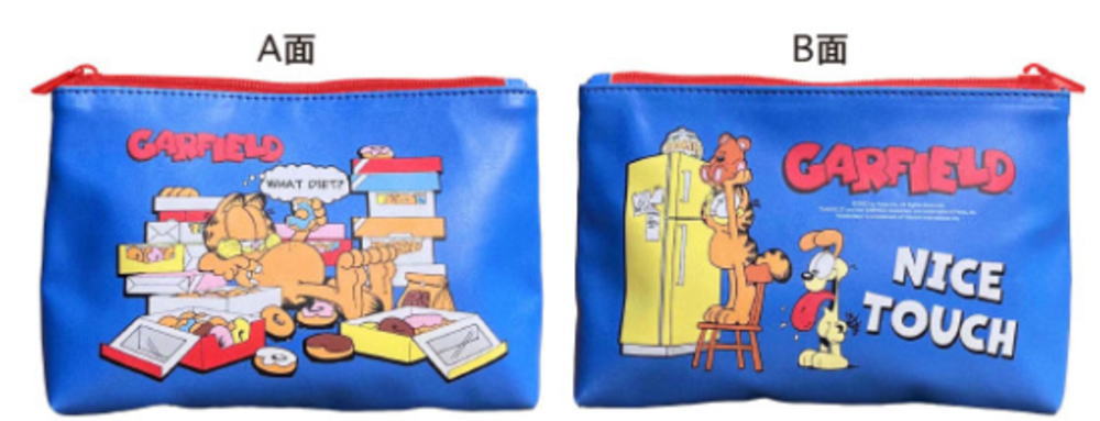 樂天商城 - 【全品　送料無料！】　アメリカン雑貨　ガーフィールド　GARFIELD　スクエアポーチGF-00012-3　USA　アメキャラ　ケース　小物入れ　ペン入れ　筆箱　収納　文房具　メイク　化粧　コスメ　雑貨　グッズ　かわいい