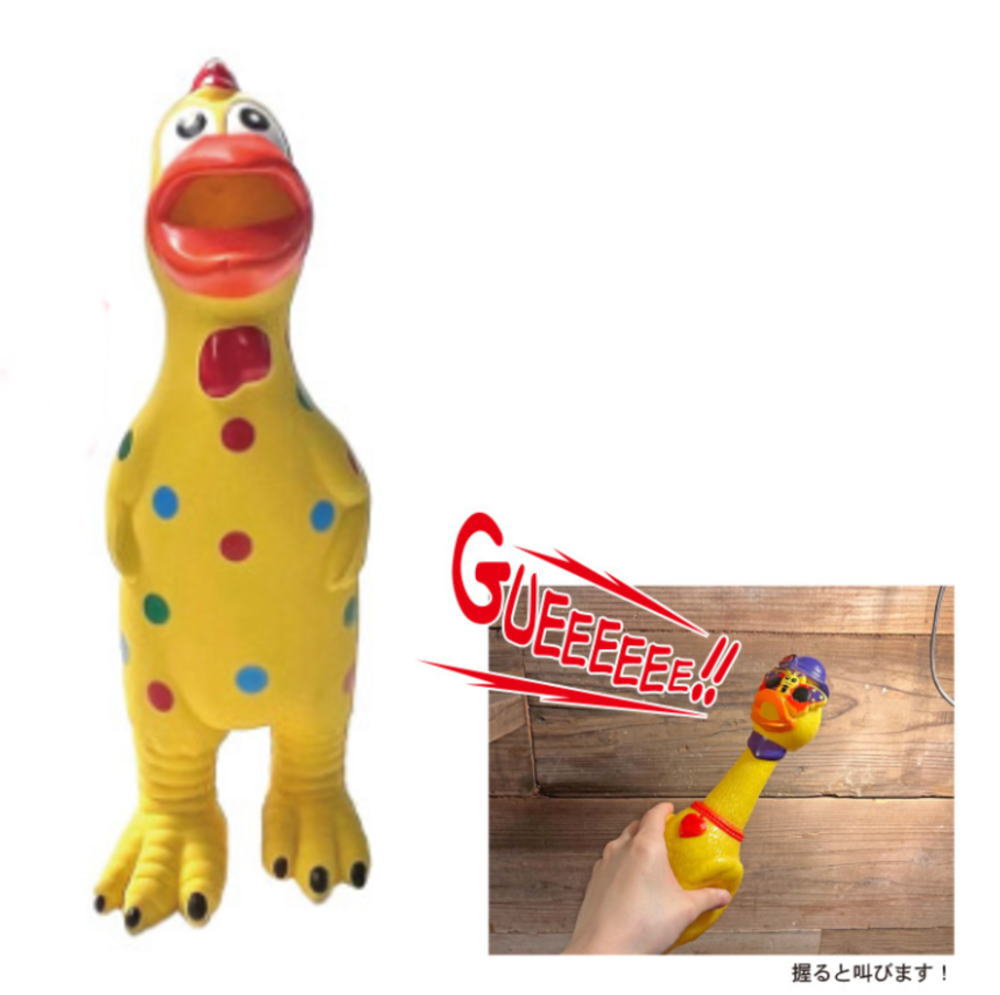 【全品　送料無料！】　アメリカン雑貨　ファニートイDOT CHICKEN　シャウティングチキン　びっくりチキン　ニワトリ　USA　アメキャラ　人形　ドール　おもちゃ　子供　キッズ　雑貨　グッズ　かわいい